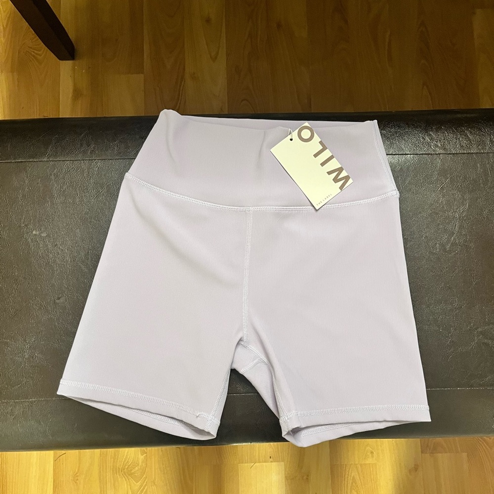 Wilo the Label High-Waist Lavender Bike Short - Medium